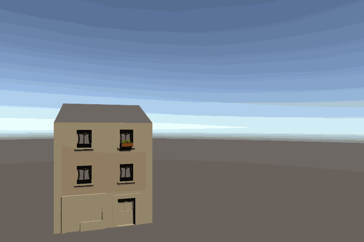 Early procedural generation of buildings